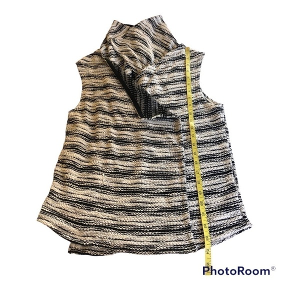 Anthropologie Dolan Mimeo Draped Tweed Knit Sleeveless Open Cardigan Sweater XS - Picture 12 of 12